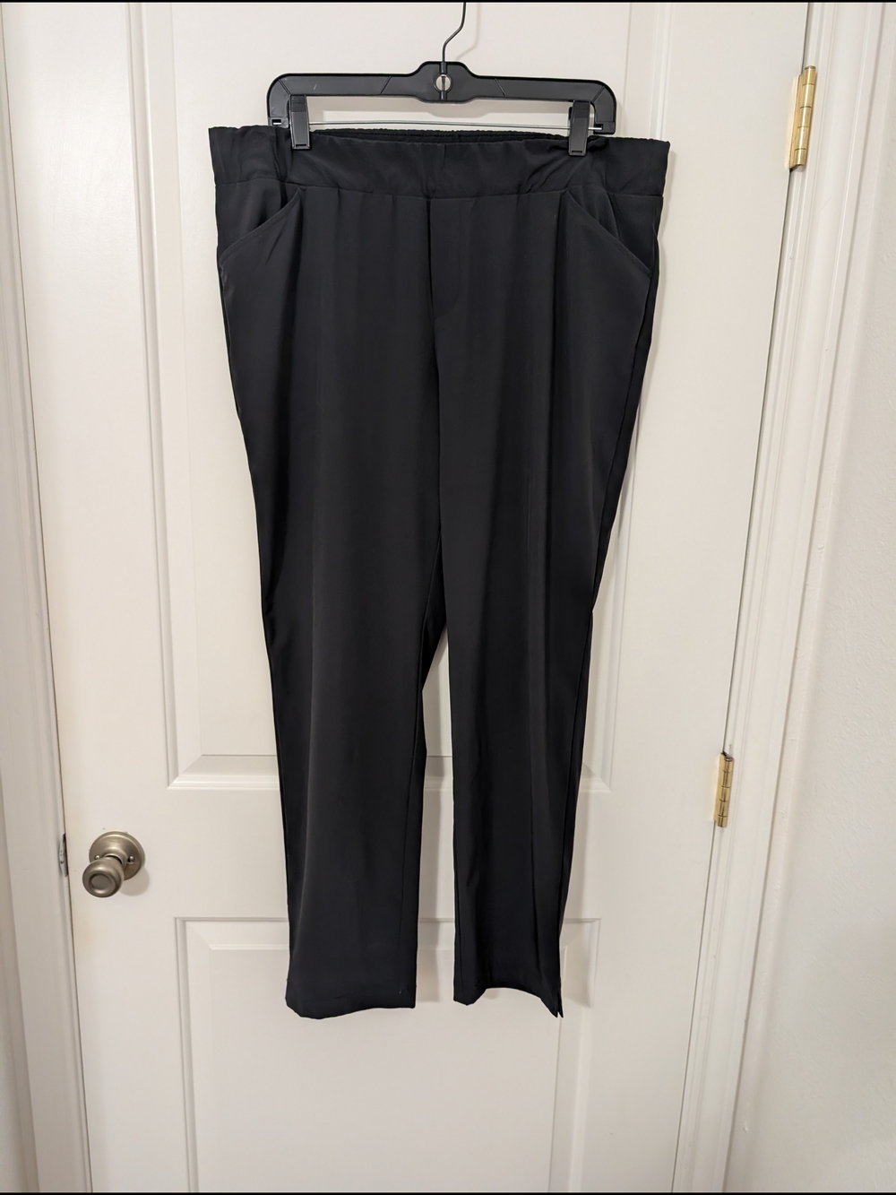 J. Jill‎ Fit Black Pull-On Cropped Pants Size Large